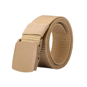 เข็มขัดหัวพลาสติก ความยาว 120 cm สายไนล่อน ไม่ต้องเจาะรู เเข็มขัดแฟชั่น belt