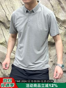 Luxurious Honeycomb Linen Short Sleeve Polo Shirt Mens Breathable Summer Fashionable Standard Fit Sport Youth round Neck T-Shirt