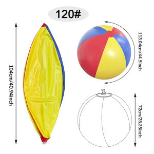 1PC Bóng Khổng Lồ Bơm Hơi Nhiều Màu Sắc Chất Liệu PVC Dành Cho Trò Chơi Dưới Nước Mùa Hè Trò Chơi Ném Bóng Nhiều Người Chơi Dành Cho Các Bữa Tiệc Trên Bãi Biển