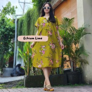 Daster Pendek Busui Friendly - Homedress Rayon Dress Resleting Nyaman Menyusui