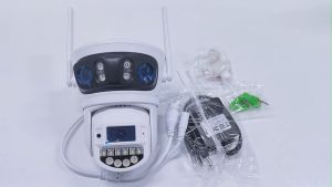 Hamrol 15MP Three Lens Three Screen 5G&2.4HZ PTZ WiFi IP Camera Motion Detection Wireless CCTV O-KAM