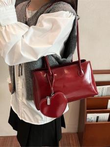 Túi Đeo Vai Đơn Cổ Điển 2025 Túi Dưới Cánh Tay Đa Năng Chất Lượng Cao Túi Cưới Cho Cô Dâu Túi Nữ Màu Đỏ Túi Đeo Vai Mềm Mại