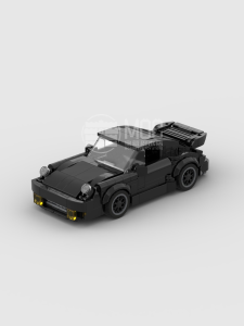 Low Profile Wide Body Porsche 911RWB Creative Domestic Boys Toy Brick Car Bay Area MOC8 Grid Blocks Model Car