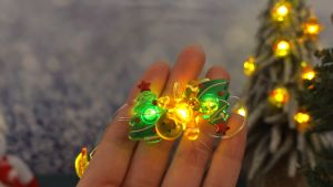 Christmas Decorations Lights Star Snowflake Led string Light Santa Claus Fairy Lights Battery Indoor Home Xmas Decor