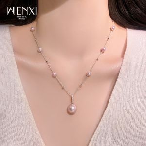 WENXI | Luxe Minimalist Full Sky Pearl Necklace