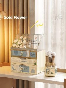 Meisda Cosmetic Storage Box Dustproof Acrylic Desktop Organizer for Makeup Skincare Products Perfume Drawer Covered Case