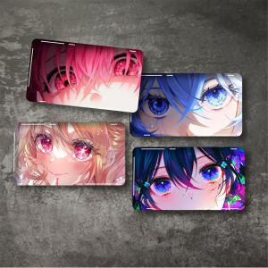 JDM Anime Girl Eye Crystal Stickers 3D Decal for Motorcycle Computer Case Decorations Second Dimension Eye Contact Stickers