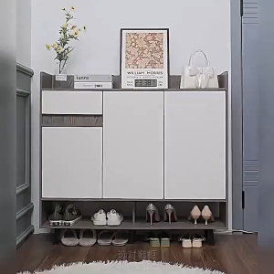 ViRYN Simple Shoe Cabinet Modern Large Capacity Multifunctional Muti-Layer Home Integrated Dustproof Shoe Rack With Drawer Entrance Porch Storage Cabinet