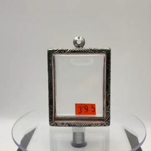 No.(395) ตลับพระ กรอบพระสแตนเลสลายไทย สมเด็จใหญ่ หรือพิมพ์พระสี่เหลียมใหญ่ ขนาดวงใน 3.8*4.9 ซม. ขนาดใส่สวย 3.4*4.5 ซม. หรือขนาดพระที่ใกล้เคียง