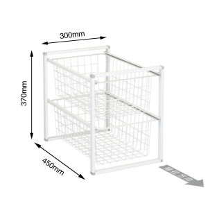 European Style Iron Art Wardrobe Storage Basket Multi-Layer Drawer Type Underwear Organizer Closet Storage Rack Home Decor