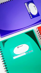 สมุดบันทึก มุมมัน สันห่วง 70แกรม/100แผ่น ขนาด 210x320 มม. ตราช้าง