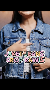 jaket jeans cewek / jaket rawis  wanita / bayar di tempat COD jaket crop top rumbai atasan wanita terbaru outer viral trend