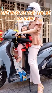Ghế ngồi xe máy cho bé đa năng dùng hầu hết các dòng xe tay ga xe đạp điện xe máy điện