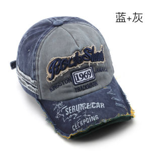 New High Quality Washed cowboy letters Cotton Cap For Men Women Adjustable Autdoor Sun protection hat Rock Shark Baseball Caps