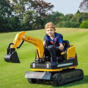 BONINGYU | Large Ride-on Electric Tracked Excavator Toy