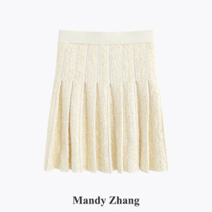 French Style Long Staple Cotton Wool Sleeveless Set Dress