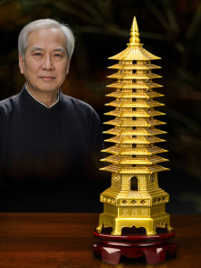 BINYUE | Copper 13 Level Wenchang Tower Decorative Item Study Room Student Academic Success