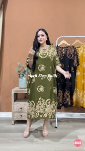 DASTER SUPER JUMBO LD 140 BUSUI TERBARU MOTIF STELLA KEKINIAN DRESS WANITA BIGSIZE PIYAMA TIDUR