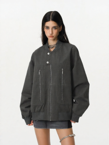 FORNINES | Water Repellent Baseball Collar Workwear Jacket