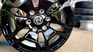 แม็กโตโยต้า ขอบ18 สีอบpoedwr coat ไม่ดุ้งไม่คดไม่แตกใส่ วีโก้ revo รถตู้ ฟอร์จูนเนอร์