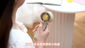 3 Speed Strong Wind Handheld Fan Portable Small Electric Fan USB Rechargeable Mini Fan Silent Student Office Desk Fan