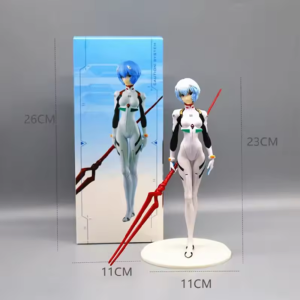 Bandai | Hot Sale Anime Neon Genesis Evangelion Eva Ayanami Rei Kawaii Figure PVC Model Toys Doll Collect Ornaments Gifts