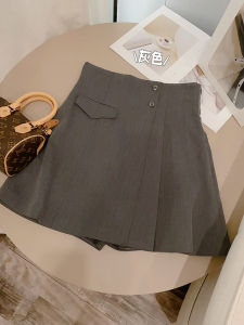 Early Autumn 2025 Sweet Japanese Style High Waist A-Line Mini Skirt Pure Color Polyester Geometric Pattern Pleated Short Skirt