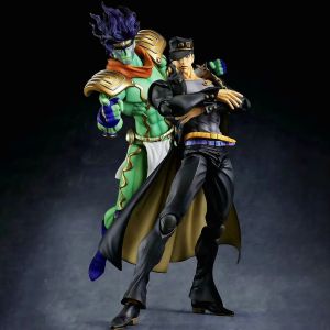 Bandai | 22cm 8.6 inch Anime Star Platinum Jotaro Kujo Action Figures Pvc Statue Desktop Ornamen Collection Statue Model Toys Gifts