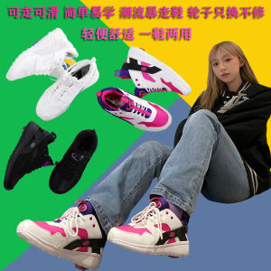 Heelys Breathable Lightweight Boy Girl Student Manual Slip Adult Single Wheel with Wheels Roller Skating Children Gift