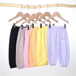 กางเกงขายาวเด็ก กันยุง ปลายขาหุ้ม ผ้าโปร่ง ไซส์80-110