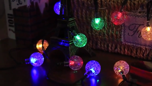 Solar Christmas Lights Bubble Ball Lights Spherical Fairy Lights Home Christmas Party Decoration