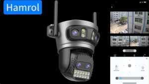 Hamrol 20MP 2.4GHz 5GHz PTZ WiFi Security Camera 15MP 10MP Two Way Audio Outdoor CCTV O-KAM App