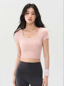 YUANQINVHAI | Padded Quick-Dry Fitness Top