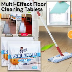 50 Pcs Multi-Effect Floor Cleaning Tablets Tile Floor Cleaner Tablets Dissolving Paper Cleaning Sheet Cleaning Wooden Floor Tiles