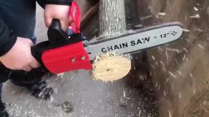 Brushless Chainsaw 12 Inch Electric Chainsaw Cordless mini power sawsElectric Portable Rechargeable Wood Cutting