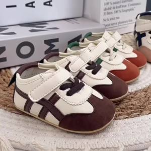 VALENSINA | Newborns Baby Sports Shoes Striped Baby Casual Shoes Anti Slip Shoes for Centenarians Boys and Girls Aged 0-18 Months