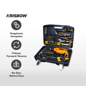 Mesin Bor Listrik Beton Krisbow Set 37 Pcs