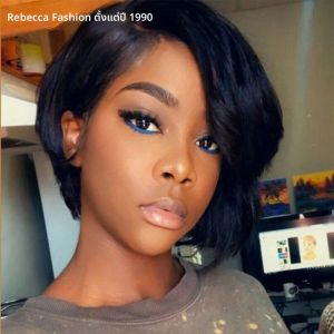 วิกผมสั้นทรงตรงแบบสั้น Pixie ไม่มีกาวเส้นผมมนุษย์บ๊อบสั้นหน้าม้ายาวไม่มีลูกไม้วิกผมบ็อบตรงสไตล์บราซิล