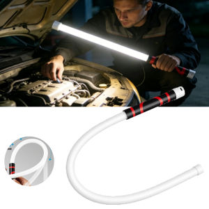 73cm Bendable Silicone LED Work Light Rechargeable High Lumens Flashlight Stick for Car Repair Narrow Space Inspection Tool