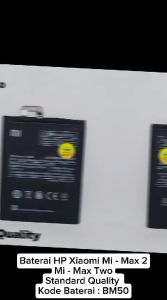 Baterai Xiaomi Xiomi Mi Max2 MiMax2 Mi Max 2 BM50 BM 50 Ori Batrai Batre HP