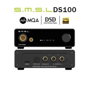 ⭐⭐⭐SMSL DS100 High Resolution Audio Decoder USB MQA-CD XU316 Decktop DAC CS43131 32bit/768kHz DSD512 Coaxial Headphone Amplifier