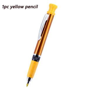 2.8mm 2-in-1 Solid Woodworking Mechanical Pencil with Lead and Built-in Sharpener for Deep Hole Carpenter Marking Pencils Tool