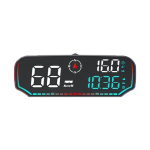 G14 GPS HUD Head Up Display Car Smart Gauge Speedometer Projector With Subtotal Mileage Compass Overspeed Alarm Electronic Accessories For All Cars