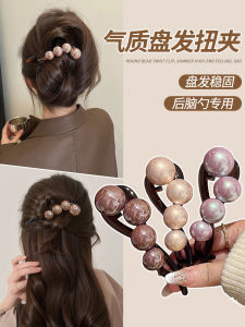 Elegant Pearl Hair Clip Womens Large Size Twist Twist Hairpin New 2025 Simple Fashion Sense Hair Accessories for Women