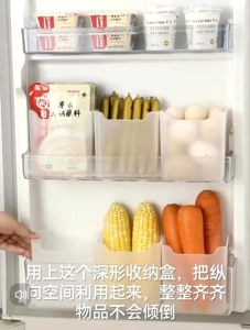 Food Organizer Storage Bins Clear Space-Saving Storage Bins For Fruit Vegetable Egg And Meat Kitchen Organizers - Keimav Official