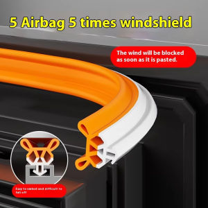 4M TPE Window Seal Strip Self-adhesive Plastic Steel Window Insulation Weatherstrip Flexible Bilateral Windproof Dustproof Strip
