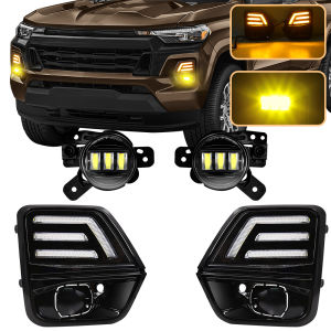 For Chevrolet Colorado 2023 2024 2025 For Chevy DRL Daylight Led Fog Lights Bumper Lamp WT LT Trail Boss Z71 42737708/06