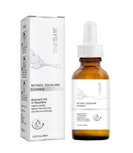 Jaysuing Retinol Squalane Essence Anti Aging Remove Wrinkle Serum Lifting Brighten Face Skin Fade Eye Fine Lines Moisturizing Firming Facial Essence Retinol Face Serum Firming Fade Fine Lines Anti-wrinkle Anti-aging Deep Care Essence 30ml