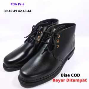 Sepatu PDH pria kerja dinas pdh Tni Polri security satpam pdh tali hitam