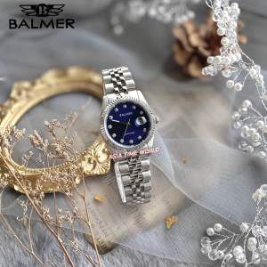 [Original] 8172L SS-5S Balmer Elegance Sapphire Womens Watch with Blue Dial Silver Stainless Steel Bracelet | Official Warranty